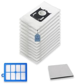 PromoHome 12x Stofzuigerzak S-Bag + 1x HEPA Filter + 1x Motorfilter voor AEG, Electrolux, Philips - VX6, VX7, VX8, UltraSilencer — thumbnail 1