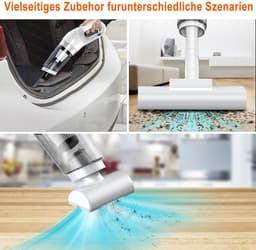 MIVRAY Steelstofzuiger Stofzuiger 4-in-1 - Lichtgewicht Oplaadbare Stofzuiger Met 350 ml Inhoud En 10000Pa - Voor Auto En Thuisgebruik - ABS - Zwart — thumbnail 4