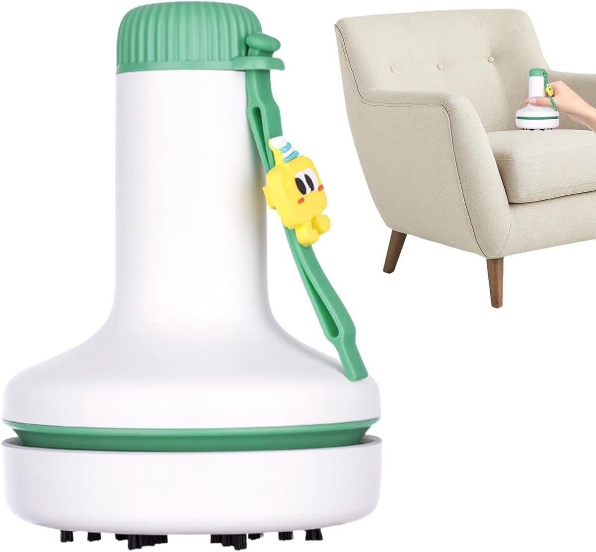 Mini Stofzuiger - Bureau Reiniger - Toetsenbord Schoonmaken - Draadloos Oplaadbaar - Compact Formaat - Wit — afbeelding 1