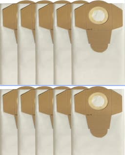 10 Stuks Stofzuigerzakken - Voor Einhell BT-NTS , Duo ,INOX ,NTS ,RT-VC , TC-VC ,TE-VC,TT-VC ,YPL - voor natte en droge stofzuigers en stofafzuigers — thumbnail 1