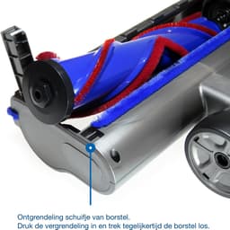Dparts elektrische turboborstel zuigmond met LED verlichting geschikt voor Dyson steelstofzuiger - voor series V7 V8 V10 V11 V15 - vloerborstel vloerzuigmond mondstuk stofzuigermond — thumbnail 2