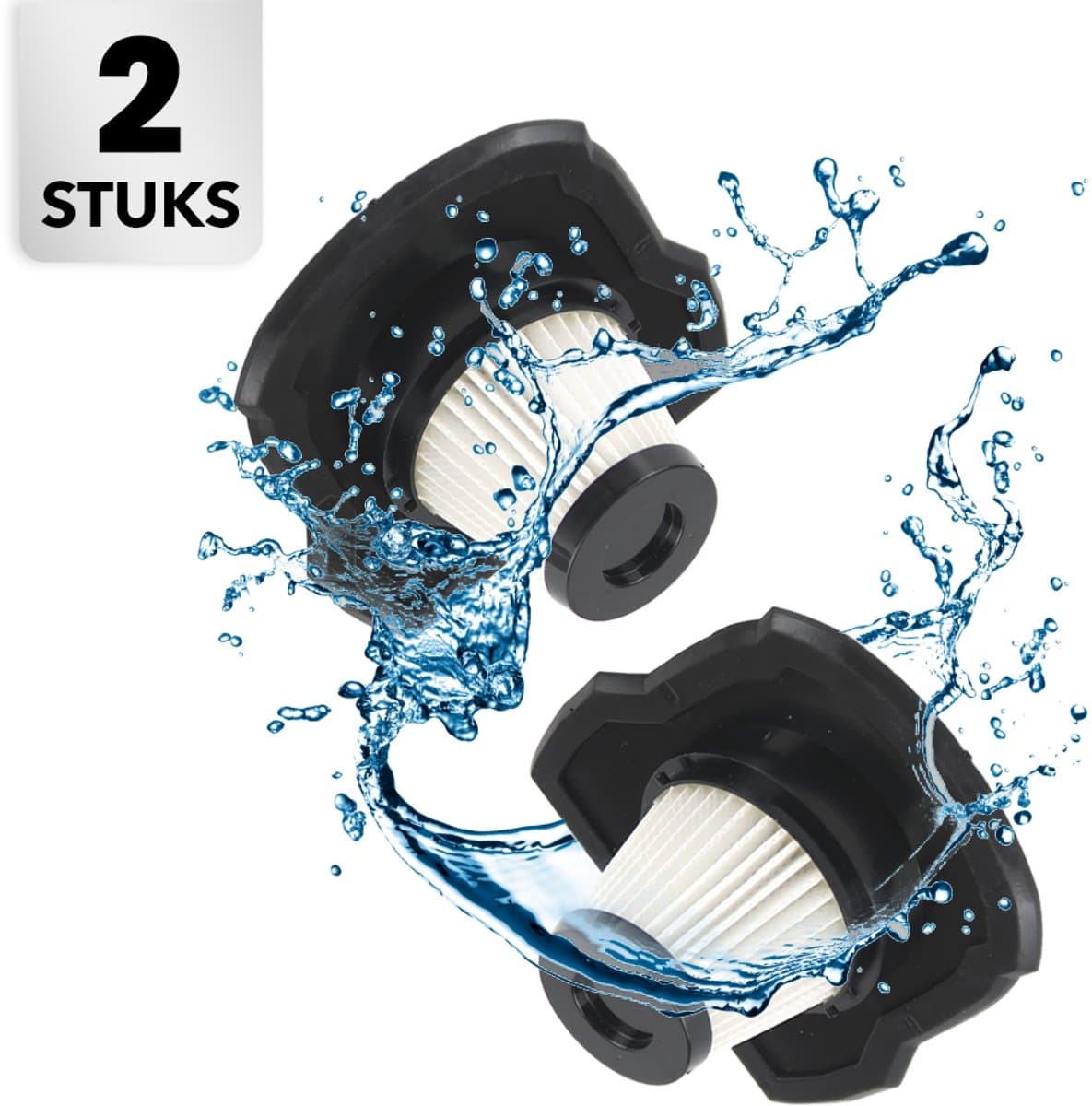 Cleanforce HEPA filter voor Kruimelzuiger Pro - Set van 2 Stuks - Wasbare HEPA filter — afbeelding 1
