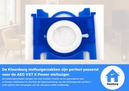 Kleanburg® - Geschikt voor AEG VX7 X Power - Stofzuigerzakken - 10 stuks — thumbnail 3
