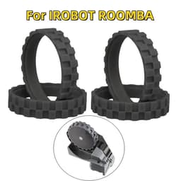 4 Stuks Wielbanden Geschikt voor iRobot Roomba 500, 600, 700, 800, 900, E5, I7, j7 en j9 — Antislip Rubber — Stil — Eenvoudige Montage — Vervangende Accessoires — thumbnail 2