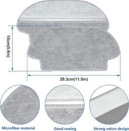 PolkaHome® 15-delige Accessoireset, onderdelen geschikt voor Xiaomi & Viomi Robotstofzuigers – Compatibel met Mi Robot Vacuum Mop Pro, Viomi V2, V3, V2 Pro, SE – Inclusief Hoofdborstel, HEPA-filters, Zijborstels & Mopdoeken — thumbnail 2
