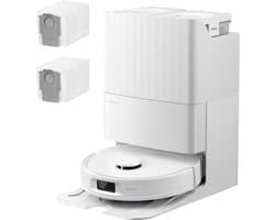 Roborock Qrevo S Pro Set-Robotstofzuiger–Alles-in-één multifunctioneel dockingstation–18500 Pa zuigkracht–Antiklitsysteem-Reactive Tech Obstakelvermijding-Intensieve tapijtreiniging 10 mm Dweilverhoging–Twee roterende dweilpads–Roborock app controle