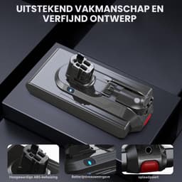 8000mAh Clip-on Accu voor V11 V15 Detect Submarine Absolute Plus Animal Torque Drive Total Clean Extra Outsize SV15 SV16 SV17 SV18 SV22 — thumbnail 3