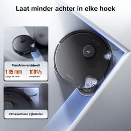 Roborock Qrevo 2 Pro-Robotstofzuiger-FlexiArm-technologie-25000 Pa-dubbel anti-klitsysteem-Intensieve tapijtreiniging 15 mm Dweilverhoging-Drogen met 45°C hete lucht en zelfreiniging op 75°C-Roborock SmartPlan 3.0-Reactive Tech obstakelvermijding — thumbnail 5