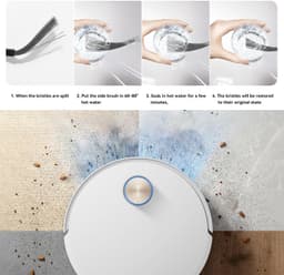 Zijborstelset - 8 stuks - voor Ecovacs Deebot T30C Omni — thumbnail 2