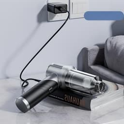 4-in-1 Auto Stofzuiger - Kruimeldief - Zuigen & Blazen - 6 Opzetstukken - Draadloos – USB-C - Krachtige Handstofzuiger - Air Duster - 15Kpa — thumbnail 2