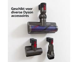 Wandhouder geschikt voor Dyson V7 V8 V10 V11 V15 accessoires – Losse accessoirehouder – Wit