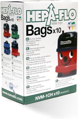 Numatic - Stofzuigerzakken + Geurkorrels (limonella geur) - Hepa flo bags - Voor Henry/Hetty - NVM 1CH X10 - COMBIDEAL — thumbnail 4