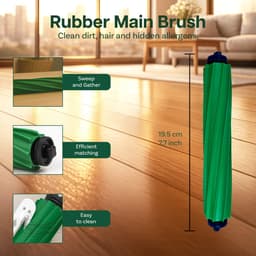 16 Vervangingsonderdelen voor iRobot Roomba Plus 505&405 Combo van MMOBIEL - Voor Roomba Vervangingsonderdelen – 1 Hoofdborstel, 3 Filters, 4 Zijborstels, 4 Stofzakken, 4 Dweilpads — thumbnail 4