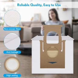 10 stuks stofzuigerzakken Geschikt voor Ecovacs Deebot N8+, N8 Pro+, Ozmo T8, T8 AIVI, T8+, T8 AIVI+, T8 MAX, T9+, DX93, DDX96 Yeedi Vac Station stofzuiger — thumbnail 5
