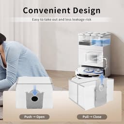 (14 Stuks) X8 Pro Omni Vervangende Stofzakken Compatibel Met ECOVACS DEEBOT X8 PRO OMNI/ T80 Omni/ T30C Omni/ X9 Pro Omni/ T50 MAX PRO Omni/ T50 PRO Omni Robotstofzuiger, Stofzakken, Stofzuigerzak — thumbnail 3
