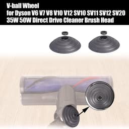 Vervangende V-Ball Wielen voor Dyson V6/V7/V8/V10/V12 & DC58/59/62/72/74 – 2x Wielen + Schroeven & Bevestigingen + Mini Schroevendraaier – Voor Direct Drive Zuigmond — thumbnail 3