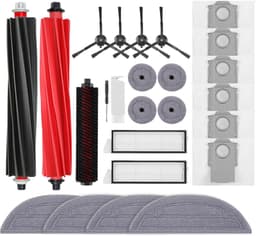 Accessoires gescht voor Roborock S8 MaxV Ultra Stofzuiger, 2 Hoofdborstels, 4 HEPA-filters, 4 Dweilen, 4 Zijdoppen, 4 Stofzakken, 4 Zijborstels, 1 Zelfreinigende Borstel, 1 Borstelset — thumbnail 1