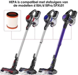 Elekiatech Steelstofzuiger HEPA Filter Accessoires - Set van 4 - alleen geschikt voor Elekiatech modellen XL-618A, XL-618Pro, SPXL01, SPXL02-1A — thumbnail 2