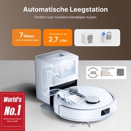 Roborock Q10 PF+ - Robotstofzuiger met dweilfunctie-10000Pa-Dubbele anti-klit - automatisch wissen-LiDAR-navigatie - 8 mm automatisch liftend mopsysteem - verboden zone - S8+/Q8 Max+ upgrade (Q10 X5+) — thumbnail 5
