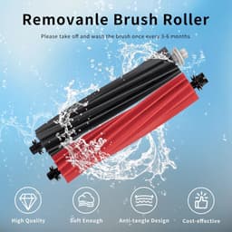 2 Stuks Afneembare Hoofdborstel geschikt voor Roborock S8/S8+/S8 Pro/G20 - Stofzuiger onderdeel - Roller Borstel - Robotstofzuiger Onderdelen — thumbnail 5