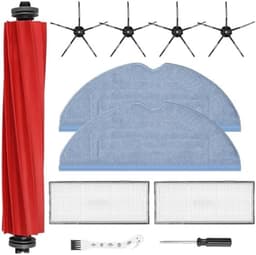 11-delig accessoireset voor robotstofzuigers - Inclusief hoofdborstel, HEPA-filters, dweilpads, zijborstels en reinigingsborstel voor optimale reinigingsprestaties — thumbnail 1