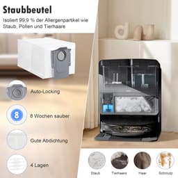 24 stuks accessoires gescht voor Roborock Saros 10R / Qrevo CurvX robotstofzuiger, 2 hoofdborstels, 6 stofzakken, 6 dweilpads, 4 HEPA-filters, 4 zijborstels, 1 reinigingsborstel, 1 schroevendraaier — thumbnail 5