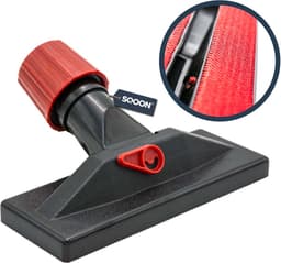 SQOON® Fluweelborstel meubelzuigmond 30-37 mm - Universele aansluiting met schroefsluiting - Verwijdert efficiënt dierenharen, pluizen en draden van meubels, bekleding en biljarttafels — thumbnail 1