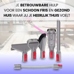 ZENC® Opzetstuk Set Geschikt voor Dyson V15, V11, V10, V8, V7 & V6 Steelstofzuiger - Zuigmond - Mondstuk - Stofzuigeraccessoires - Grijs — thumbnail 2