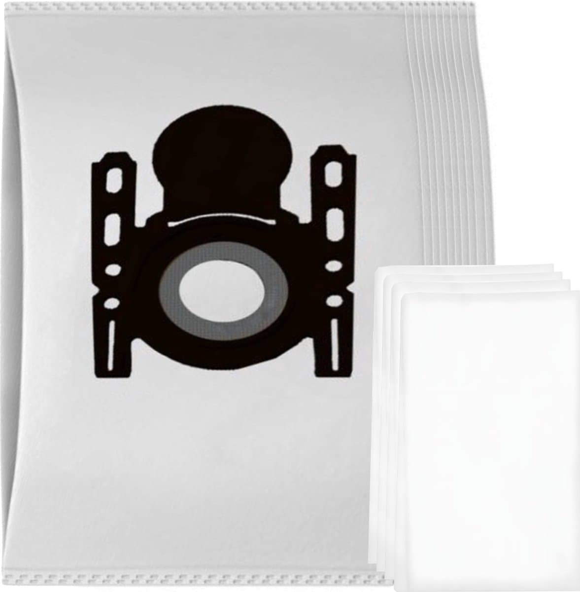 10x Stofzuigerzakken, 4x Motor / Micro filter geschikt voor Bosch G ALL Serie 2, 3, 4, 7, 8 - GL-80, GL-85, GL-70, GL-50, GL-40, GL-45, GL-30 GL-20 MoveOn Ergomaxx'x, In'genius, Free'e, Maxx'x, Cosyy'y — afbeelding 1