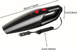 Bovista Kruimeldief - Handstofzuiger - Snoerloos - Draadloos - Auto Stofzuiger - Caravan - Best Verkocht - Car Vacuum Cleaner - Zwart - Droog en Nat — thumbnail 3