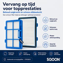 SQOON® HEPA Filter – Geschikt voor Philips PowerGo Series (CP0538/01) — thumbnail 5