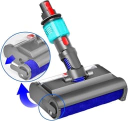 Elektrische Nat-Droog Dweilkop - Stofzuigerrolborstel - Geschikt Voor Dyson V7 V8 V10 V11 V15 - Wasmop Hoofd — thumbnail 2