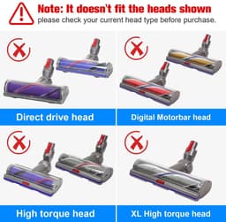 Dailygoods- Borstelstang Vervangend - Anti-tangle Motorbar - Compatibel met 972182-01 - Vloerzuigmond met 43 Vleugellamellen - Identificatie met Rode Markering - Geschikt voor Dyson V11/V12/V10 - Stofzuigerborstel — thumbnail 4