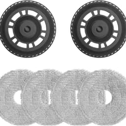Robotstofzuiger Vervangingsset: 2 Dweilhouders & 4 Dweilpads compatibel met Dreame L10s Pro Ultra — thumbnail 1