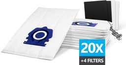 20x PREMIUM PRO 3D Stofzuigerzakken Geschikt voor Miele GUARD - 20 Stofzakken + 2x Hygiëne en 2x Motor filter meegeleverd! Premium kwaliteit zakken - Cat & Dog - Anti Allergie -Geschikt voor o.a. Miele GUARD L1, M1, S1 — thumbnail 1