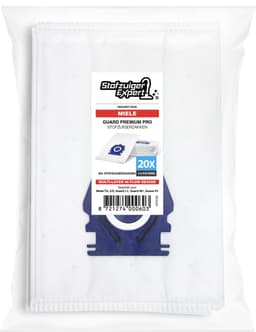 20x PREMIUM PRO 3D Stofzuigerzakken Geschikt voor Miele GUARD - 20 Stofzakken + 2x Hygiëne en 2x Motor filter meegeleverd! Premium kwaliteit zakken - Cat & Dog - Anti Allergie -Geschikt voor o.a. Miele GUARD L1, M1, S1 — thumbnail 2