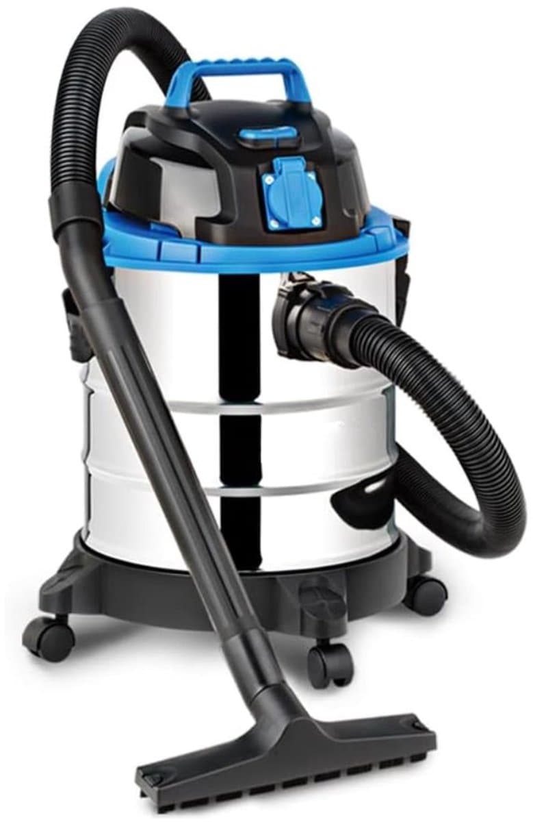 KIRA® Karcher - Krachtige Alleszuiger voor Nat & Droog - Professionele Bouwstofzuiger - Zilver - 35cm x 35cm x 51cm — afbeelding 1