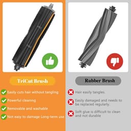 Dailygoods- Accessoires voor Dreame Robot - 11-delige set - TriCut-borstel - Stofzakken - Mopdoeken - Compatibel met L10s Pro Ultra Gen 2 - Robotstofzuiger — thumbnail 4