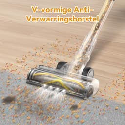 Draadloze Steelstofzuiger - Stofzuiger zonder zak - Huis Snel Schoonmaken - 55KPa Sterke Zuigkracht - 75 Min Gebruikstijd - Goud — thumbnail 5