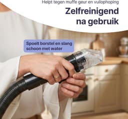 Verte Meubelreiniger - Vlekverwijderaar - Krachtige Tapijtreiniger - 4 Hulpstukken - Meubelreiniger - Bankreiniger - Stoelreiniger — thumbnail 2