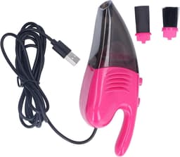 Mini Stofzuiger - Bureaureiniger Handstofzuiger - Toetsenbord Schoonmaken - USB Oplaadbaar Krachtig - 14.5 cm - Roze — thumbnail 1
