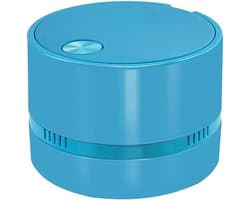 Mini Stofzuiger - Desktop Reiniger - Bureau Schoonmaken - Hoge Zuigkracht - 9 x 7.8 cm - Blauw