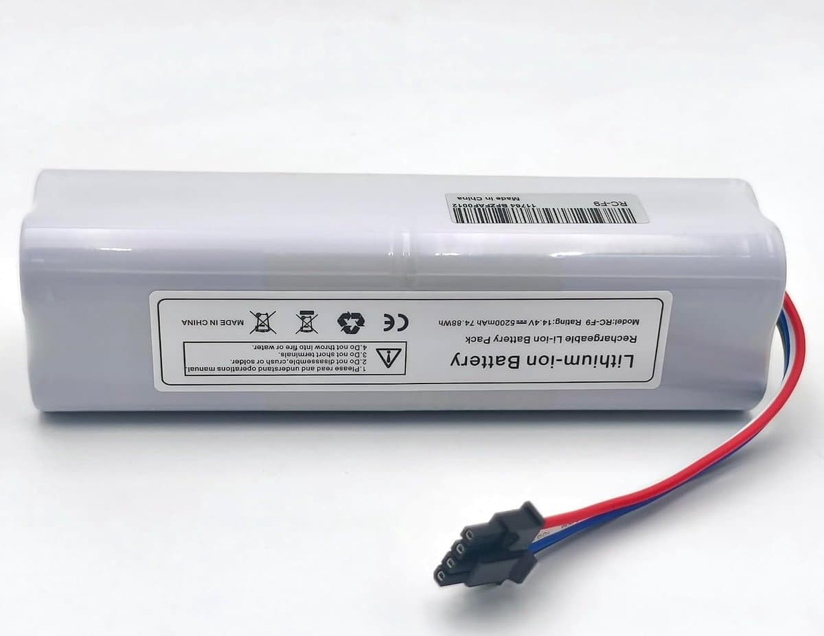 Vervangende batterij voor Xiaomi 20+, X10, X20, S5 S6 S7 Q5 Q7 MaxV Ultra Pure, voor Roborock S50 S55, BRR-2P4S-5200S - ShopVlot — afbeelding 1