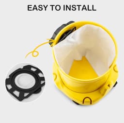 12 stuks stofzuigerzakken-geschikt voor Karcher WD2 Plus stofzuigerzakken-duurzame nat- en droogstofzuigerzakken voor Karcher WD 3 accu- KWD 1, 2, 3-WD 3.200 tot WD 3.800 M- SE 4001 4002 — thumbnail 4