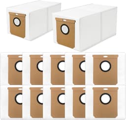 Stofzakken - 12 Stuks - Geschikt voor Eufy L60 SES / L50 SES Robotstofzuiger - Accessoires voor Stofzuigerzakken - Vervanging — thumbnail 1
