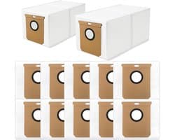 Stofzakken - 12 Stuks - Geschikt voor Eufy L60 SES / L50 SES Robotstofzuiger - Accessoires voor Stofzuigerzakken - Vervanging