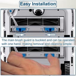 Vervangende achterklep - 2 stuks geschikt voor Ecovacs Deebot X2 Omni - X2 - X2 Pro - X2 Combo robotstofzuiger - wasbare - herbruikbare onderdelen — thumbnail 3