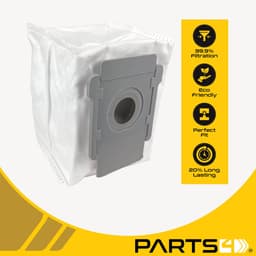 5 Stofzuigerzakken PARTS4® geschikt voor iRobot Roomba i5+, i7+, J7+, J8+, J9+ & S9+ series | Alternatief voor origineel nummer 4626194 | Voor modellen met een Clean Base® automatische vuilafvoer, incl. Roomba® combo & Essential serie — thumbnail 2