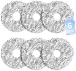 6 Stuks Vervangende Dweilpads voor Dreame L10s Ultra Gen 2, X40/X50 Ultra Complete, L40 Ultra AE, L10s Pro Gen 2/3, L10s Plus/Ultra, Mova E30/E40 Ultra, P50 Pro Ultra - Zeer Absorberend en Krasvrij — thumbnail 1