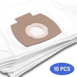 Stofzuigerzak Compatibel met 10 zakken met zuigers Makita 446L VC2010L VC2021L VC2511 VC2512L VC3011L - Microvezel non tissée Blanc — thumbnail 2